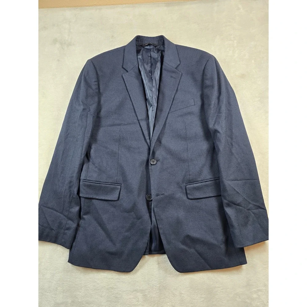 Banana Republic Suit Set Mens 38S 2 Piece Pants 32x29 Navy Blue Standard Fit